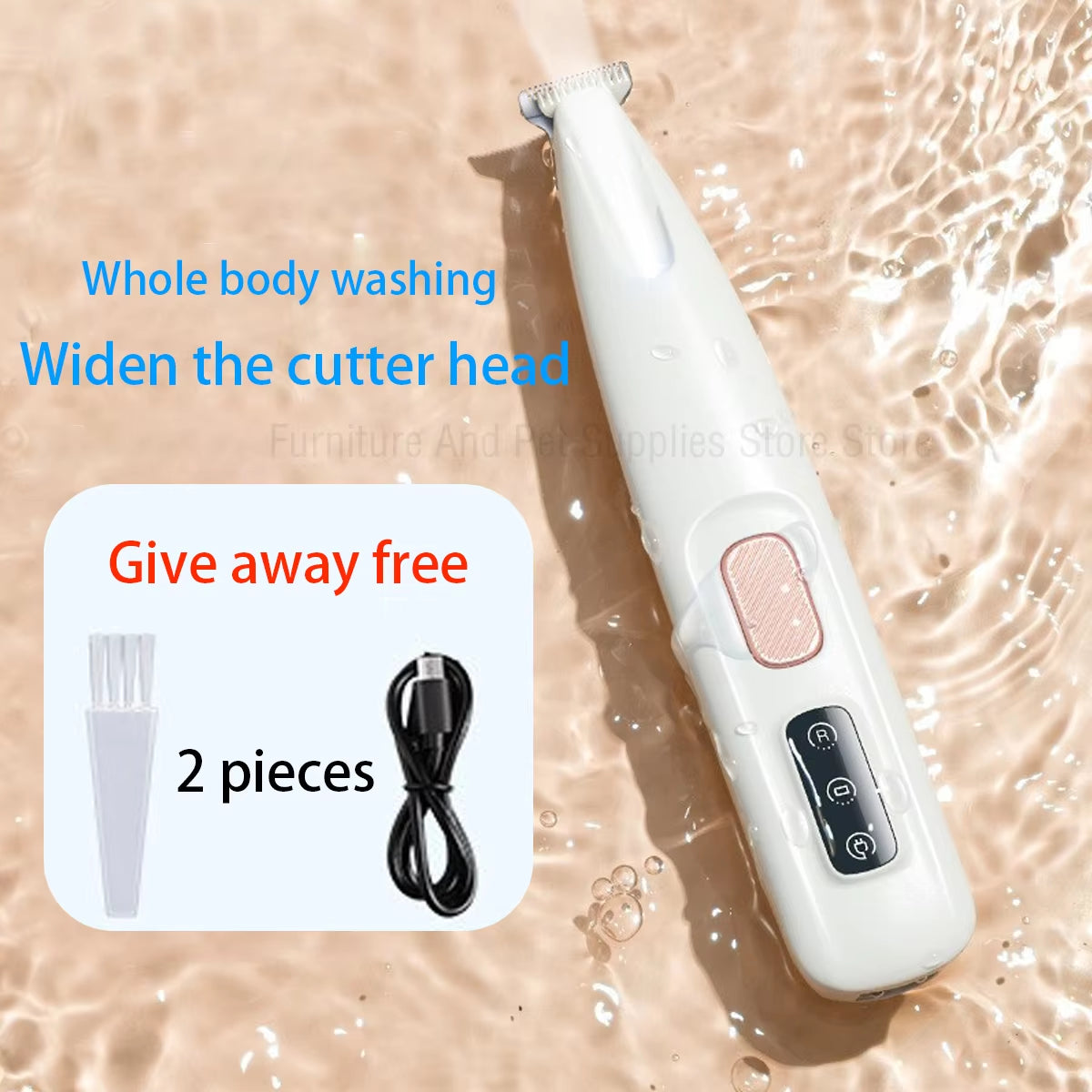 Dog Paw Trimmer with LED Light Fully Waterproof