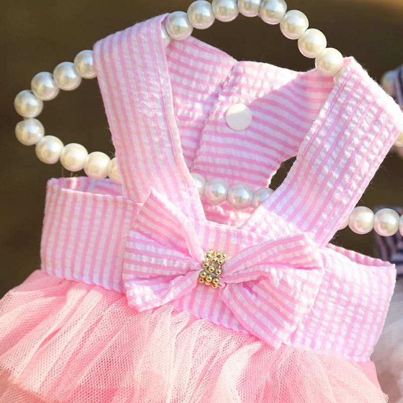 Dog Summer Dress Lace Skirt