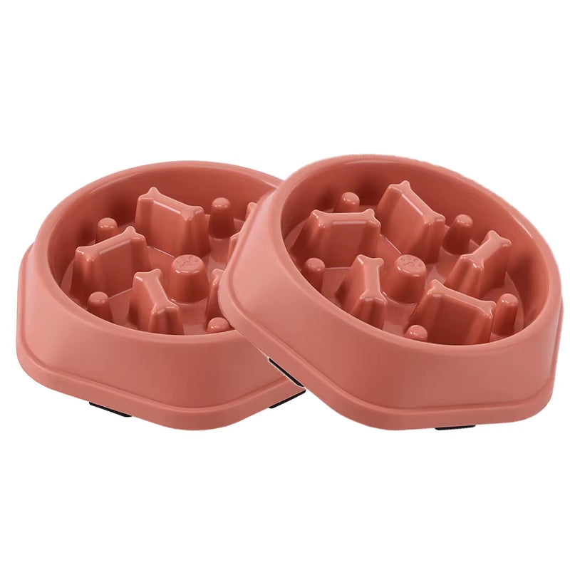 Slow Feeder Dog Bowl Anti-Choking Slow Feeding Bowls for Dogs Anti-Slip Pet Slow Eat Dishes Puzzle Bowls for Small Medium Dogs