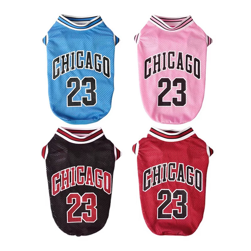 Mesh Breathable Dog Basketball Jersey