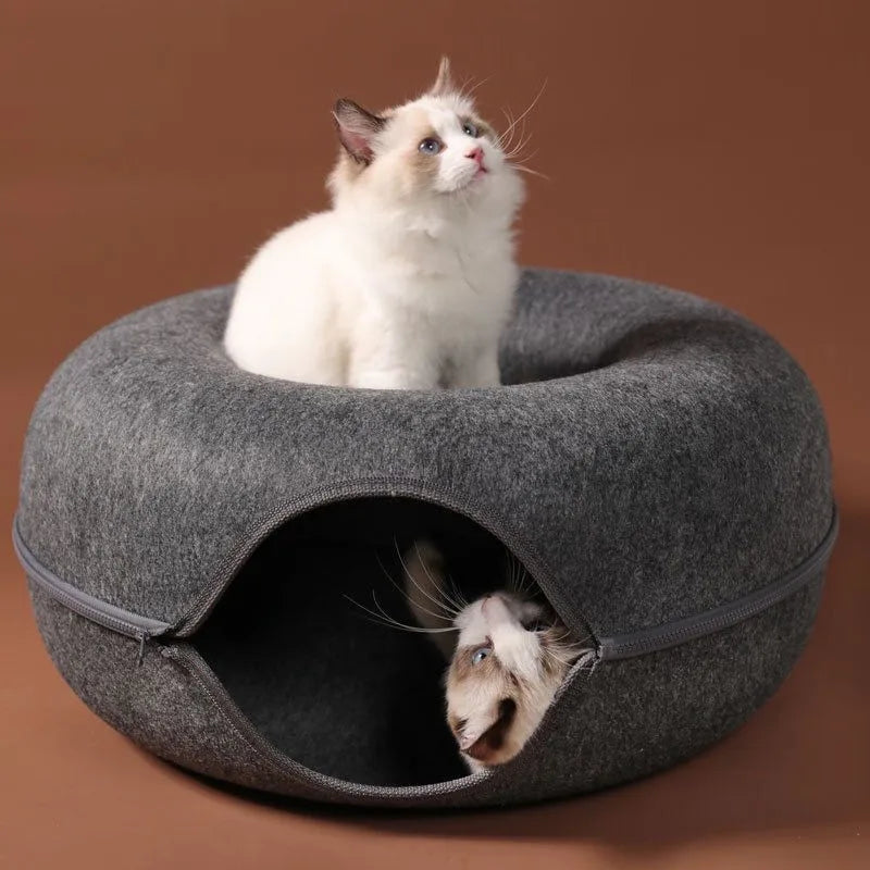 Donut Bed Interactive Tunnel For Cats