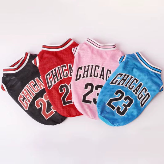 Mesh Breathable Dog Basketball Jersey