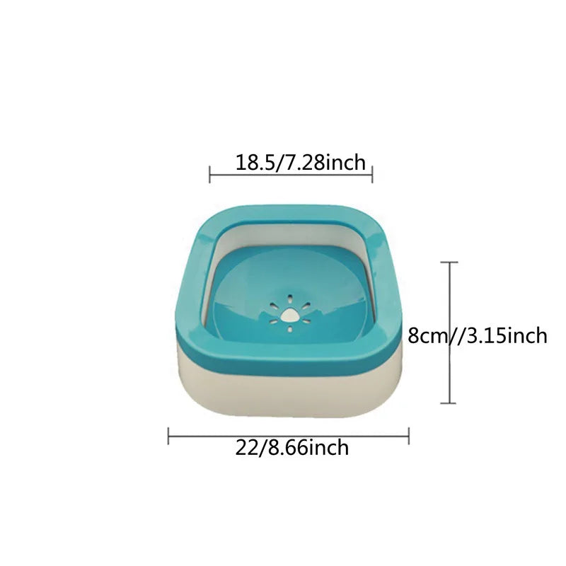 Anti-Splash Water Bowl for Dogs 1L