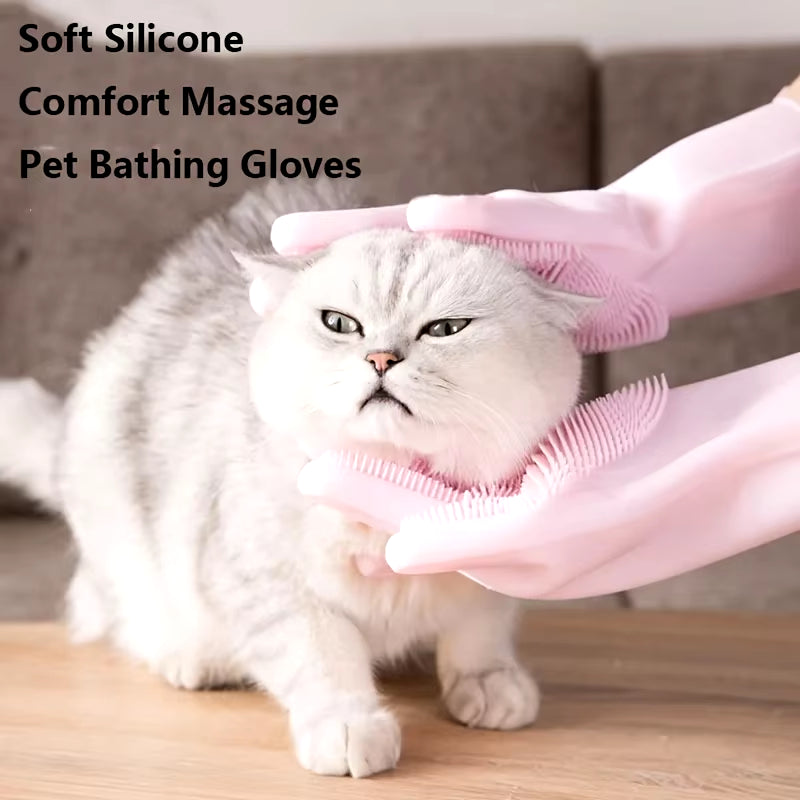 Grooming Cleaning GlovesFor  Dog & Cat Bathing Shampoo Glove