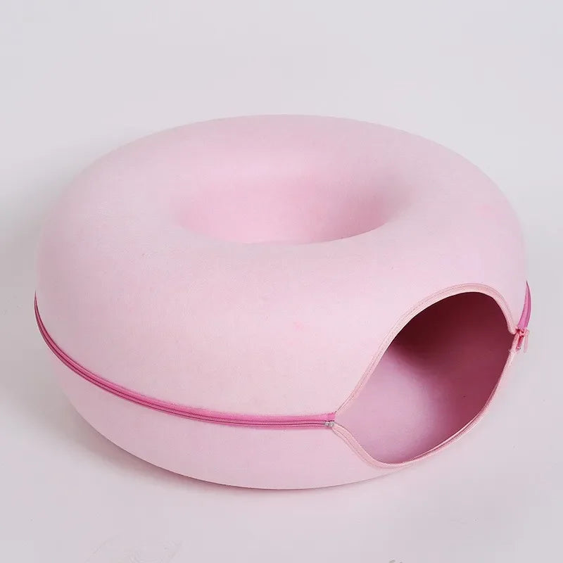 Donut Bed Interactive Tunnel For Cats