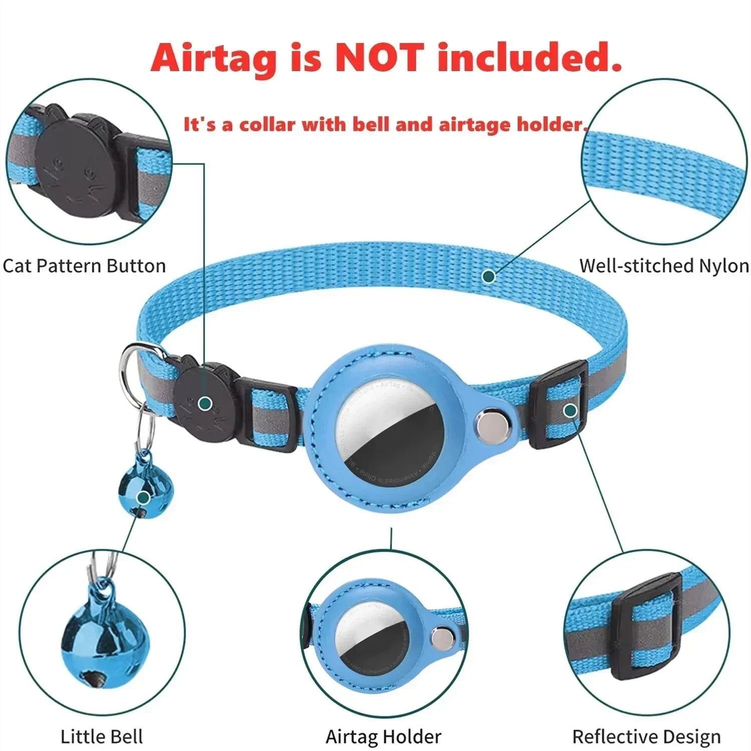 Anti-Lost Cat Collar for AirTag.
