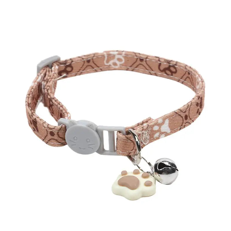Adjustable Breakaway Pet Collar with Bell for Small Dogs and Kittens