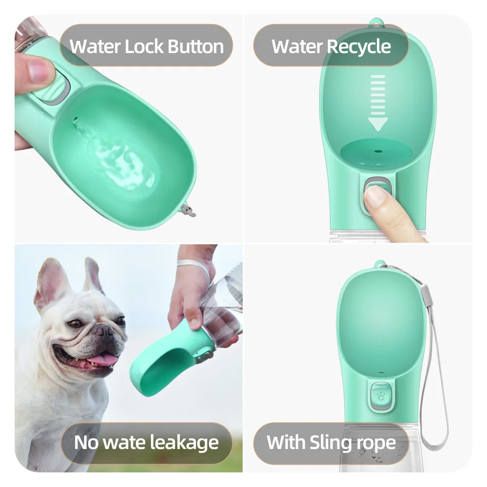 Dog Water Bottle for Dogs Cats 