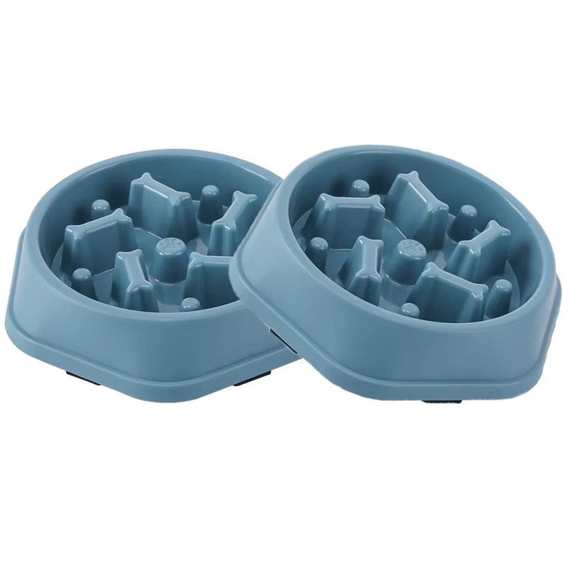 Slow Feeder Dog Bowl Anti-Choking Slow Feeding Bowls for Dogs Anti-Slip Pet Slow Eat Dishes Puzzle Bowls for Small Medium Dogs