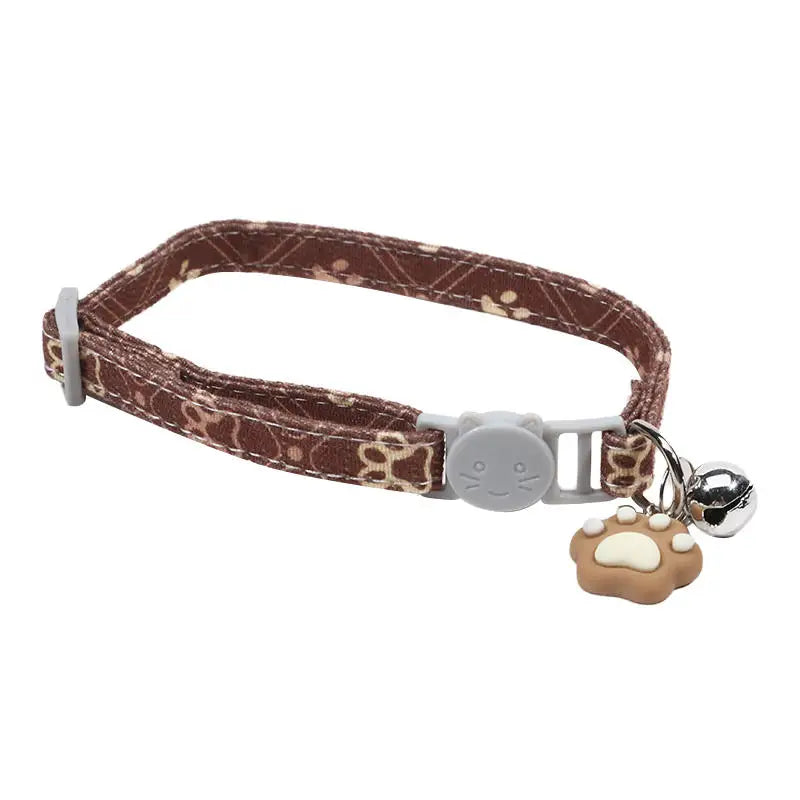 Adjustable Breakaway Pet Collar with Bell for Small Dogs and Kittens 