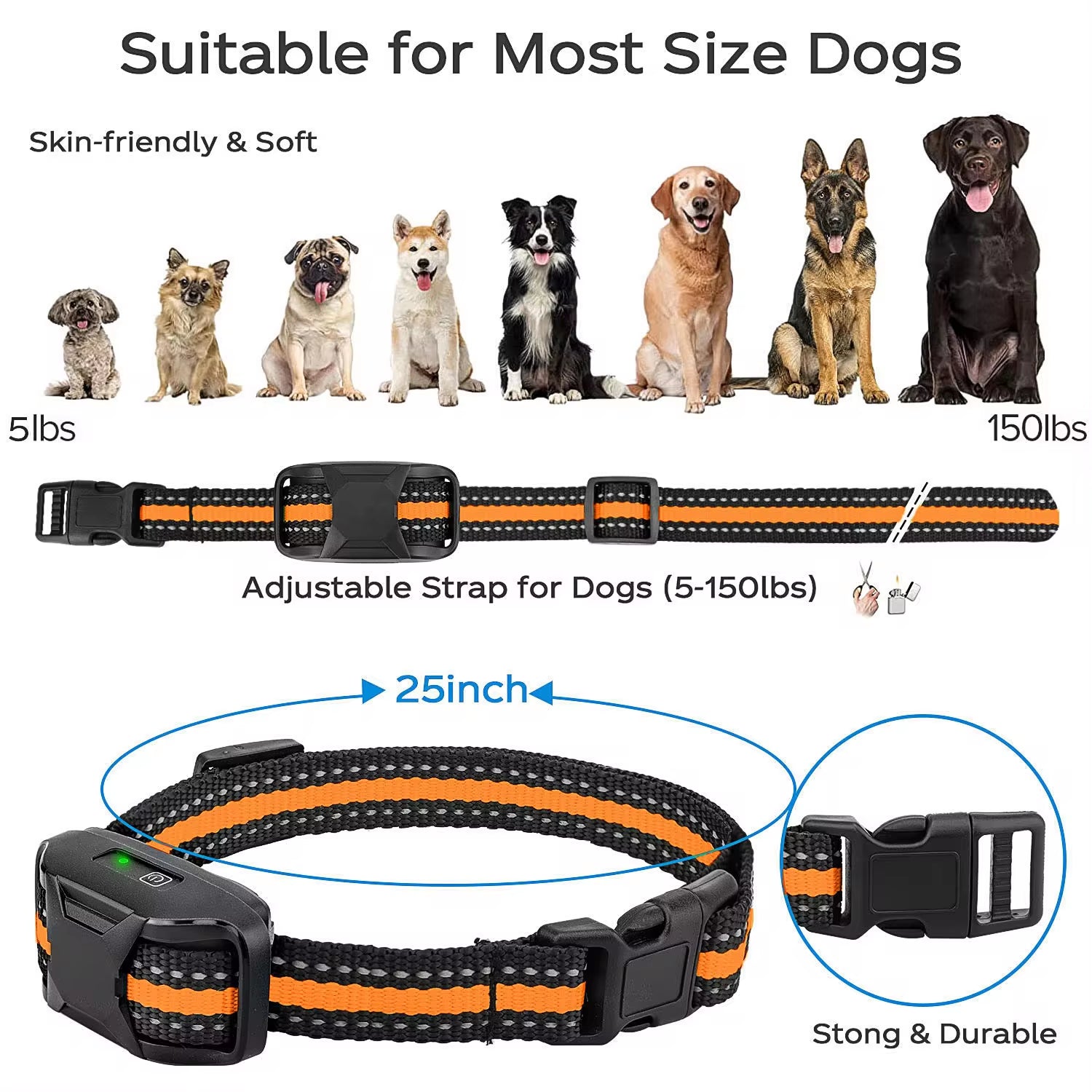 3300Ft Electric Dog Training Collar Remote Control 