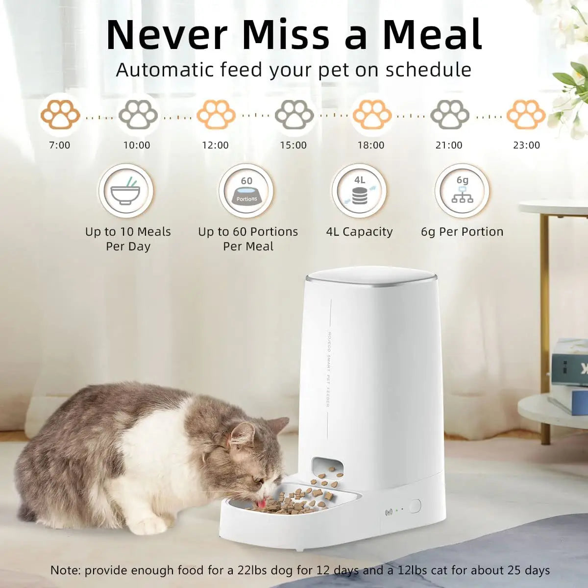 Automatic Cat Feeder Pet Smart Wifi