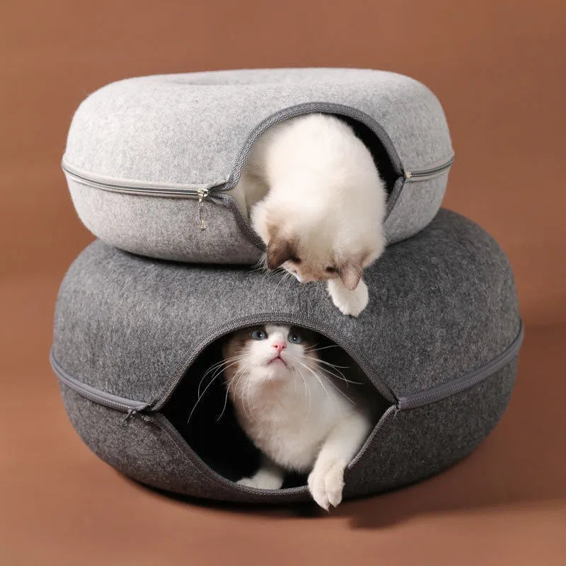 Donut Bed Interactive Tunnel For Cats