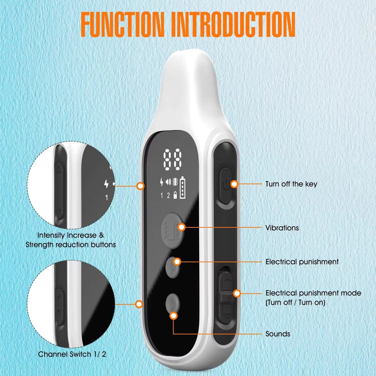 800M Digital Dog Training Collar 