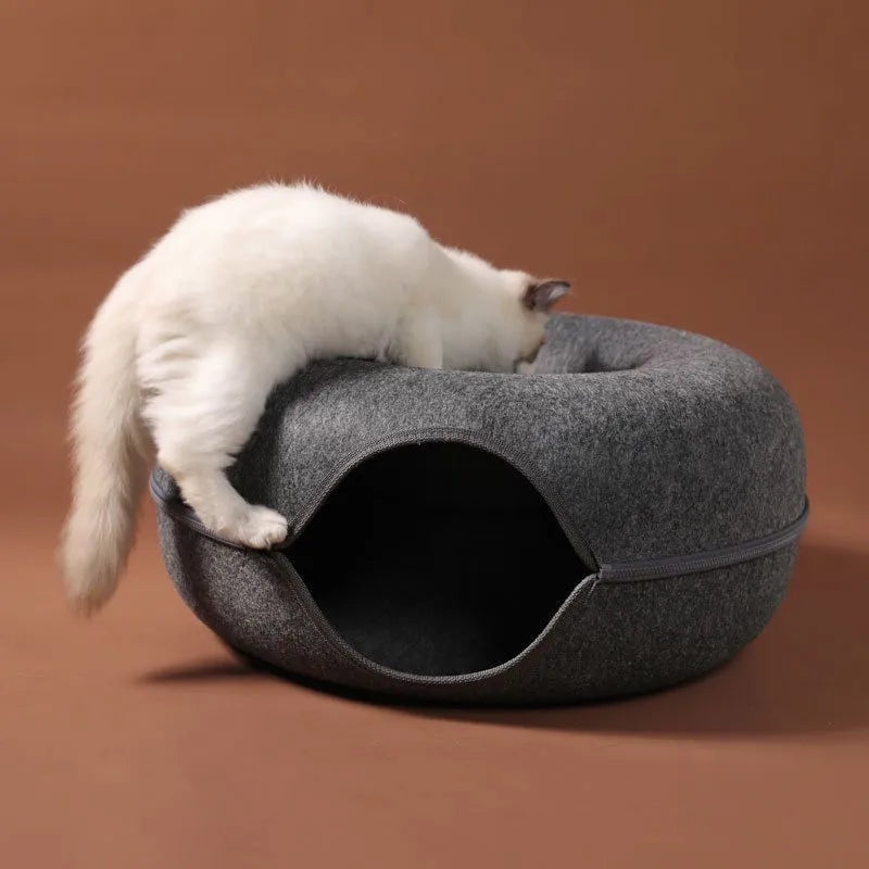 Donut Bed Interactive Tunnel For Cats