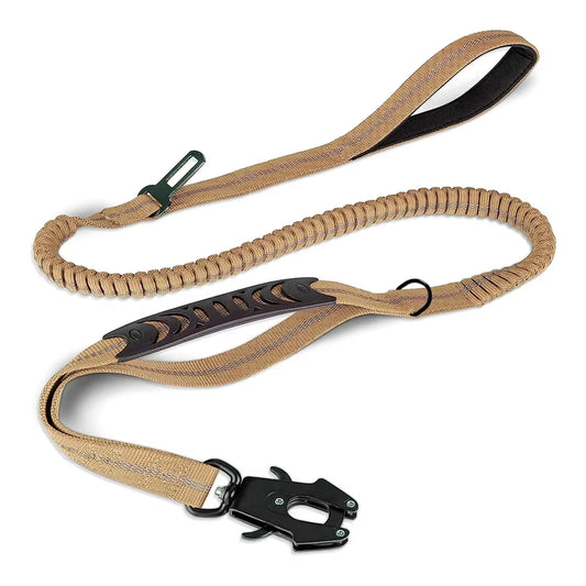 Shock Absorbing Pet Leashe with Car Seatbelt for Large Dog     