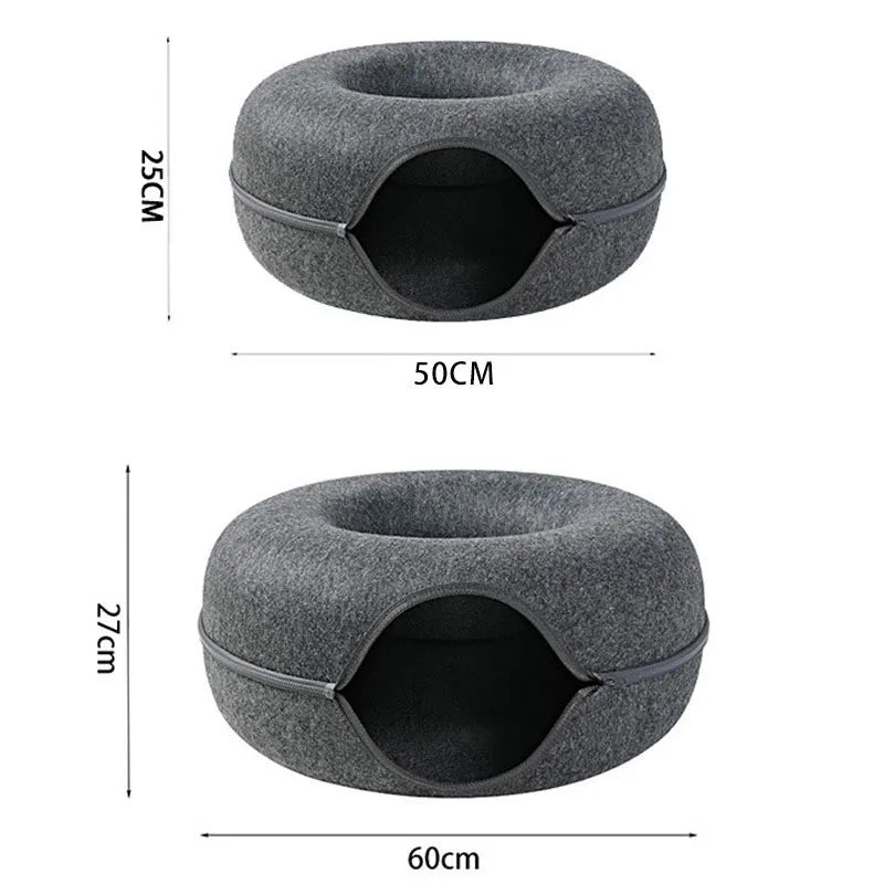 Donut Bed Interactive Tunnel For Cats