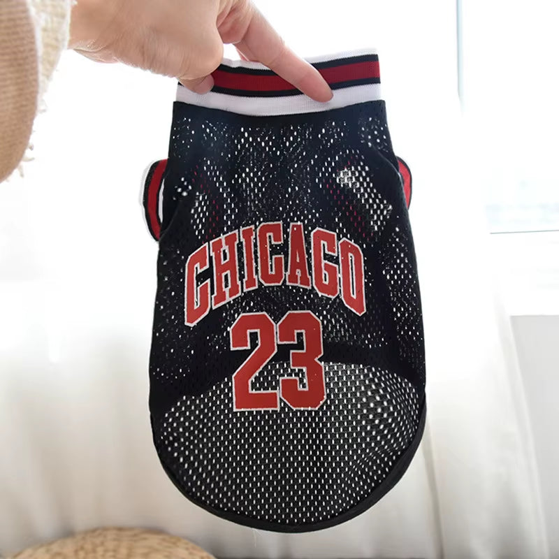 Mesh Breathable Dog Basketball Jersey 