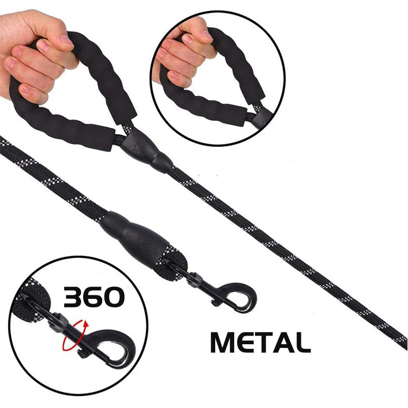  Strong Leashes for Dogs with Soft Handle. 
