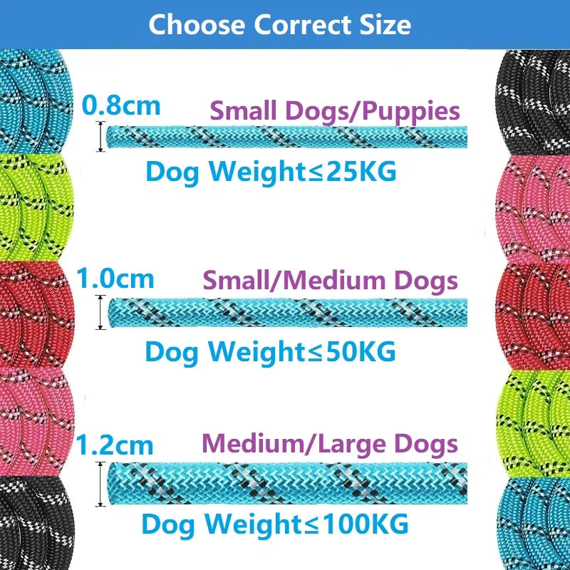  Strong Leashes for Dogs with Soft Handle. 