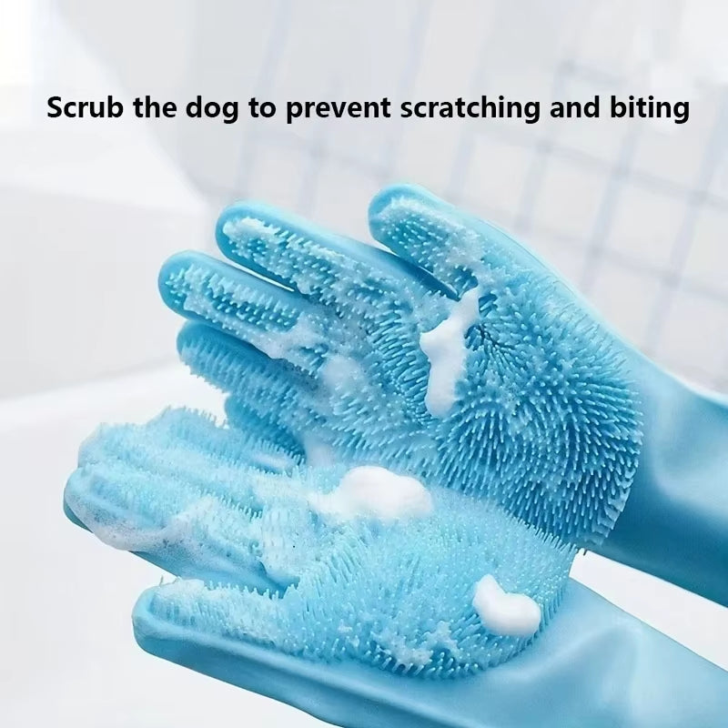 Grooming Cleaning GlovesFor  Dog & Cat Bathing Shampoo Glove 